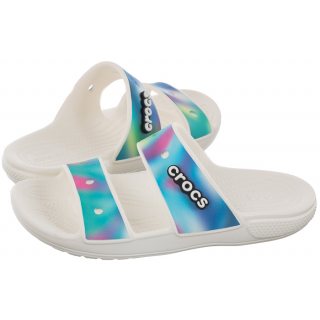 Klapki Classic Solarized Sandal White/Multi 207771-94S (CR244-a) Crocs