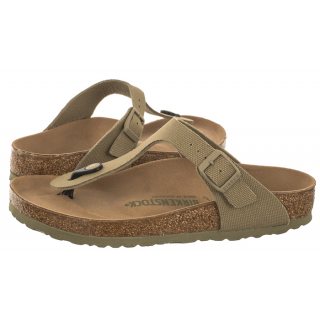 Japonki Gizeh Rivet Logo Vegan Canvas Faded Khaki 1023929 (BK230-a) Birkenstock