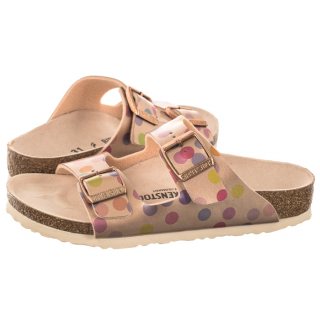 Klapki Arizona Kids Bs Electric Metallic Dots Copper 1021697 (BK233-a) Birkenstock