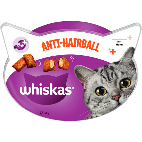 Whiskas Anti-Hairball - 8 x 60 g