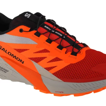 Salomon Sense Ride 5 470462, Męskie, Czerwone, buty do biegania, tkanina, rozmiar: 46 2/3