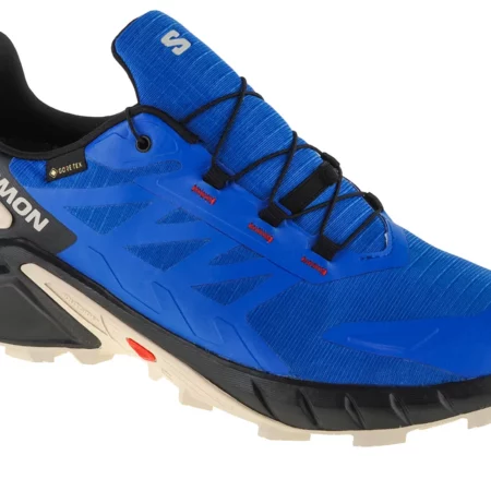 Salomon Supercross 4 GTX 417320, Męskie, Niebieskie, buty do biegania, tkanina, rozmiar: 42 2/3