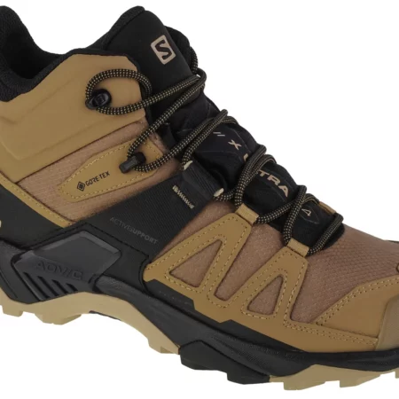 Salomon X Ultra 4 Mid GTX 412941, Męskie, Beżowe, buty trekkingowe, tkanina, rozmiar: 46