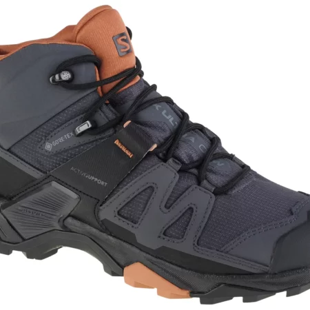 Salomon X Ultra 4 Mid GTX W 412956, Damskie, Szare, buty trekkingowe, tkanina, rozmiar: 38