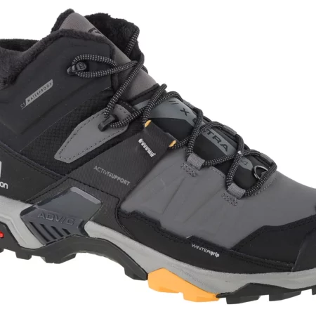 Salomon X Ultra 4 Mid Winter TS 413552, Męskie, Szare, buty trekkingowe, skóra powlekana, rozmiar: 40