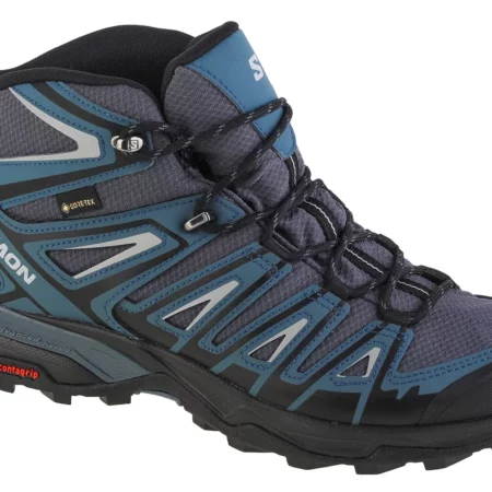 Salomon X Ultra Pioneer Mid GTX 471964, Męskie, Niebieskie, buty trekkingowe, tkanina, rozmiar: 41 1/3