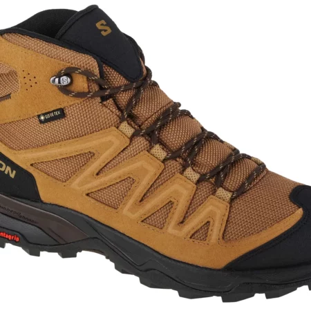 Salomon X Ward Leather Mid GTX 471818, Męskie, Brązowe, buty trekkingowe, skóra zamszowa, rozmiar: 41 1/3