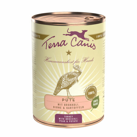 Terra Canis Classic, 6 x 400 g - Indyk z brokułami, gruszką i ziemniakami