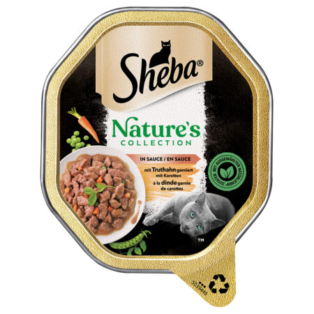 Sheba Nature´s Collection w sosie, 22 x 85 g - Z indykiem