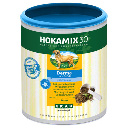 HOKAMIX30 Derma, proszek na sierść i skórę - 2 x 350 g