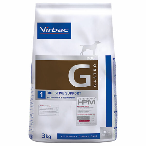 Virbac Veterinary HPM Dog Gastro Digestive Support G1 - 12 kg