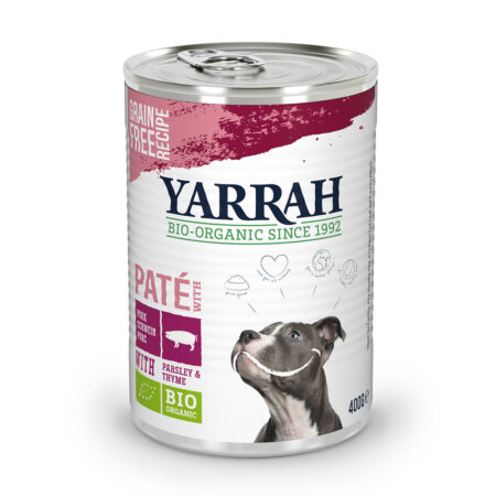 15% taniej! Yarrah Bio, karma mokra, różne rodzaje - Bio Paté z wieprzowiną, 6 x 400 g