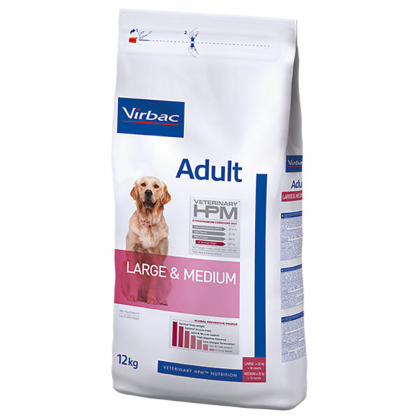 Virbac Veterinary HPM Adult Large & Medium dla psów - 12 kg