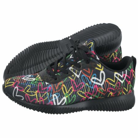 Sneakersy Bobs Squad Starry Love Black/Multi 117092/BKMT (SK150-b) Skechers